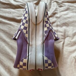 Vans classic checkerboard slip on